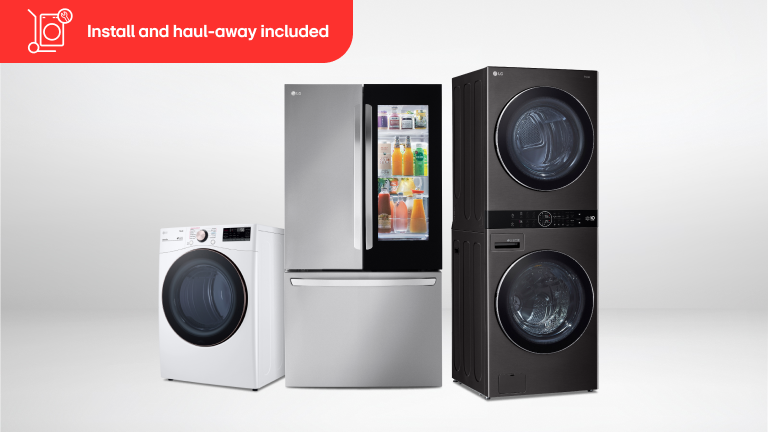 Install & haul-away included on select appliances